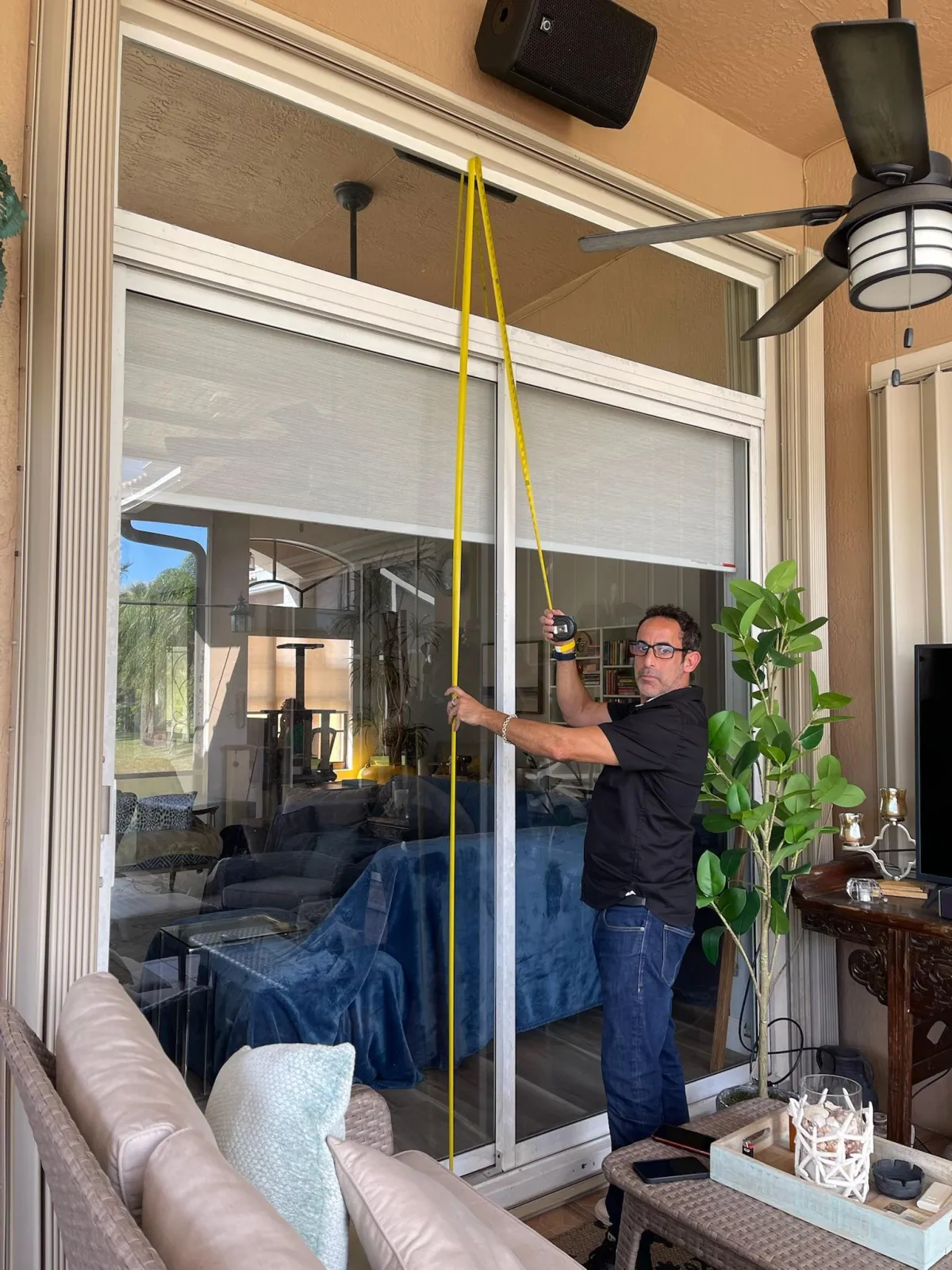 Custom impact door installation