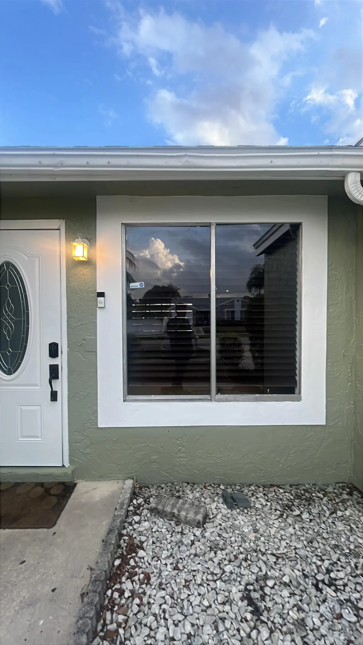 Modern office building impact windows